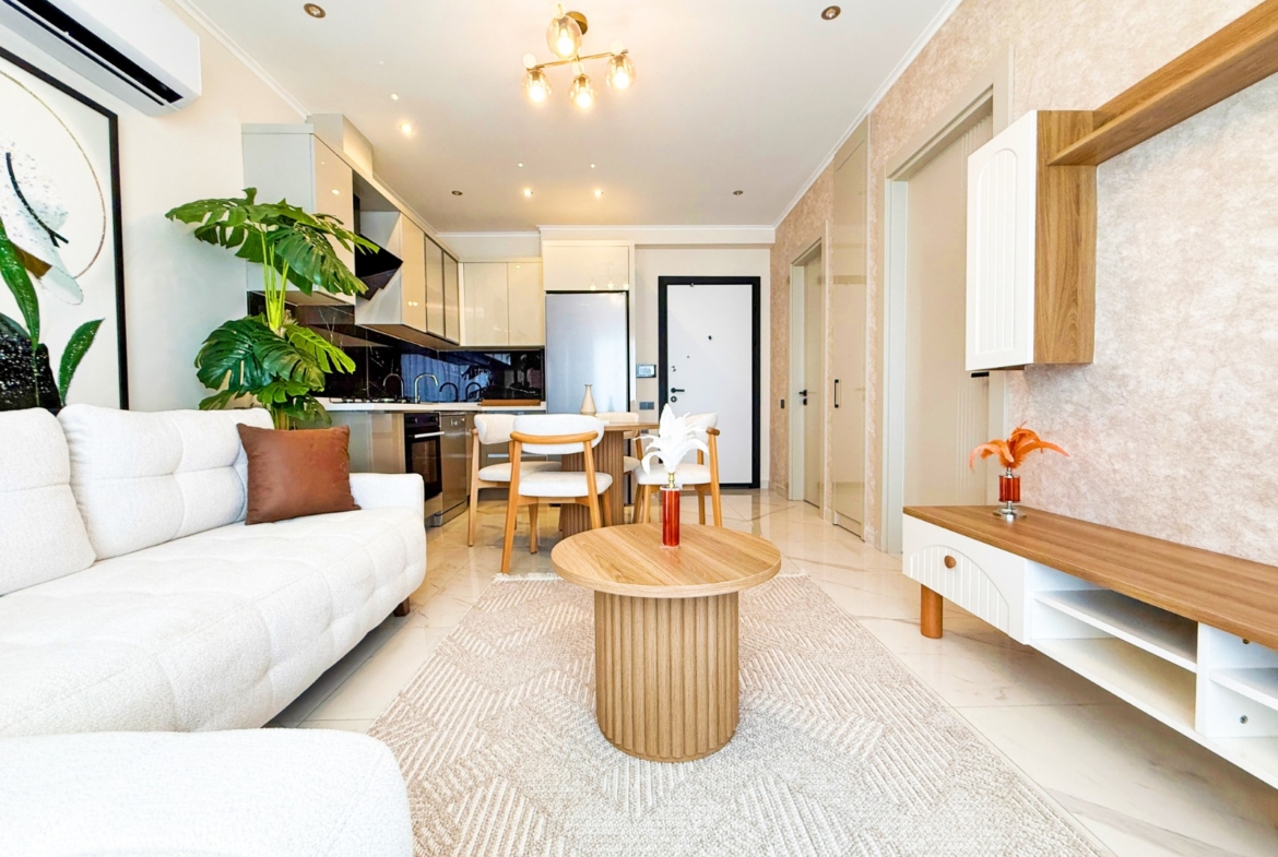 Demirtas furnished sea view flat