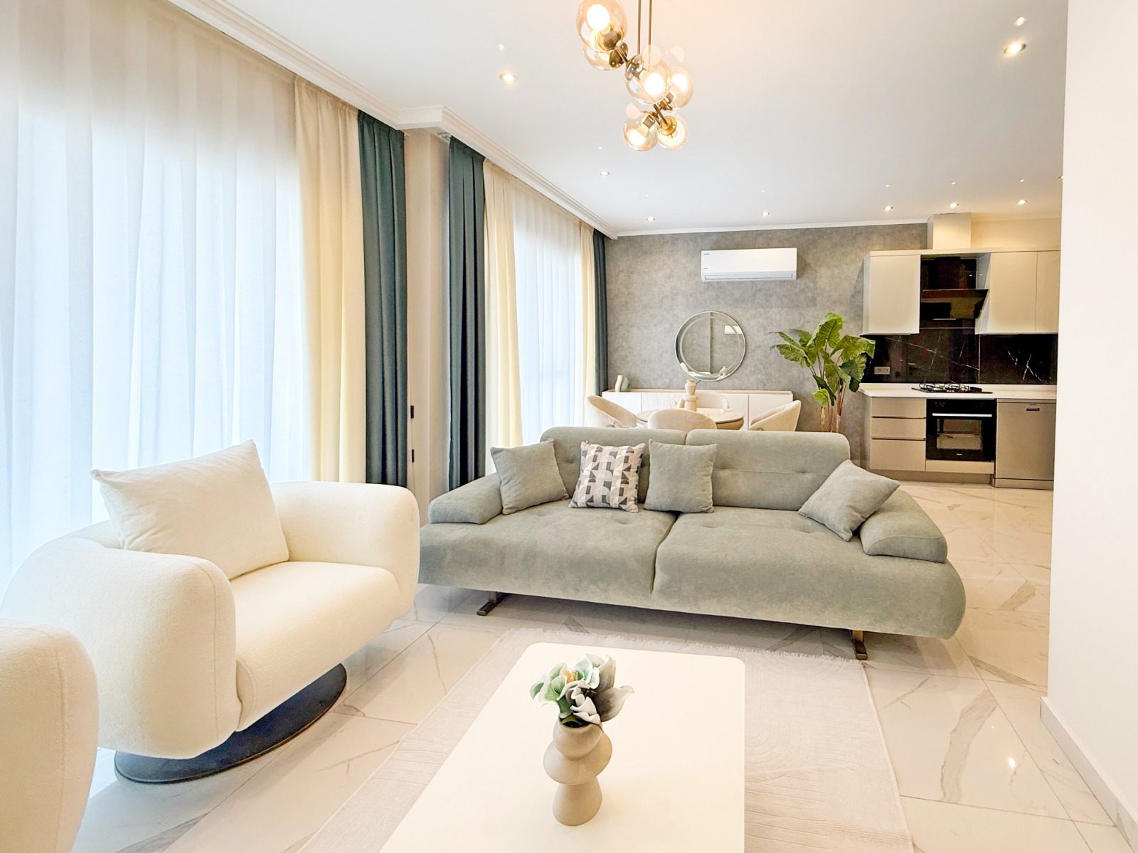 Demirtas furnished duplex apartment