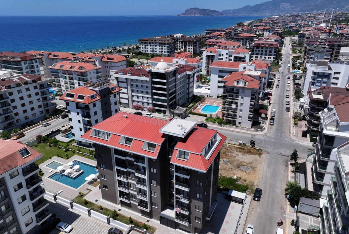 Kestel furnished sea view apartment
